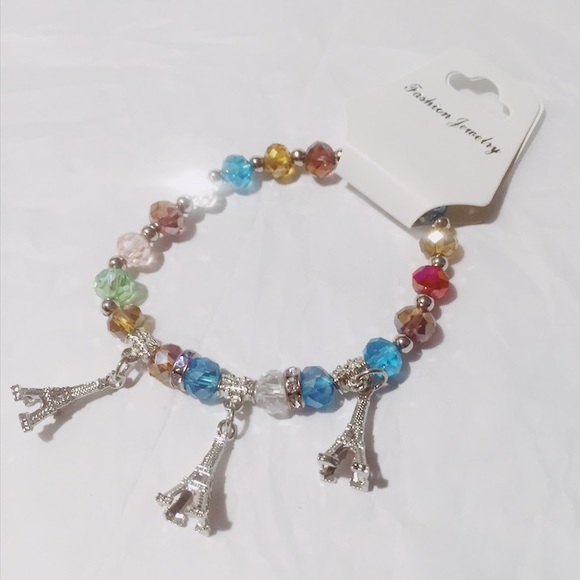 Paris Eiffel Tower Multi Charm Bracelet OS - Picture 3 of 4